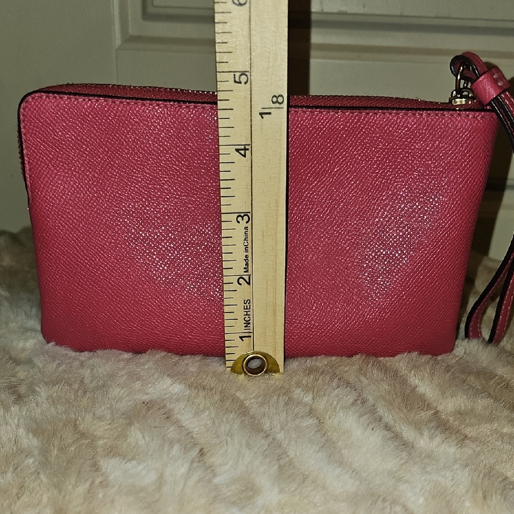 Coach Pink Wristlet Clutch - Picture 5 of 8
